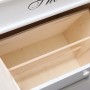 Mueble zapatero de madera de Paulownia blanco 50x28x58 cm de vidaXL, Zapateros y organizadores de calzado - Ref: Foro24-28408...