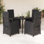 Set de muebles jardín 5 pzas con cojines ratán sintético negro de , Conjuntos de jardín - Ref: Foro24-3212322, Precio: 610,84...