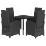 Set de muebles jardín 5 pzas con cojines ratán sintético negro de , Conjuntos de jardín - Ref: Foro24-3212322, Precio: 610,84...