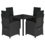 Set de muebles jardín 5 pzas con cojines ratán sintético negro de , Conjuntos de jardín - Ref: Foro24-3212204, Precio: 612,85...