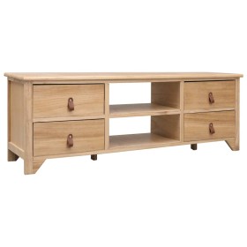 Mueble para TV de madera de Paulownia 115x30x40 cm de vidaXL, Muebles TV - Ref: Foro24-284119, Precio: 120,99 €, Descuento: %