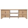 Mueble para TV de madera de Paulownia 115x30x40 cm de vidaXL, Muebles TV - Ref: Foro24-284119, Precio: 120,99 €, Descuento: %