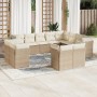 12-teiliges Gartensofa-Set und braune synthetische Rattankissen von , Gartensets - Ref: Foro24-3250367, Preis: 957,17 €, Raba...