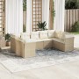 Set de sofás de jardín 9 pzas con cojines ratán sintético beige de , Conjuntos de jardín - Ref: Foro24-3249967, Precio: 658,2...