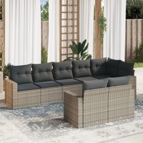 8-piece garden sofa set and gray synthetic rattan cushions by , Modular outdoor sofas - Ref: Foro24-3251557, Price: 646,72 €,...