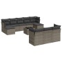 11-teiliges Gartensofa-Set und graue synthetische Rattankissen von , Gartensets - Ref: Foro24-3250179, Preis: 662,44 €, Rabat...