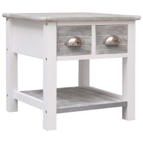 Gray Paulownia wood side table 40x40x40 cm by vidaXL, Side tables - Ref: Foro24-284066, Price: 44,93 €, Discount: %