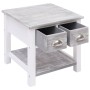 Mesa auxiliar madera de Paulownia gris 40x40x40 cm de vidaXL, Mesas auxiliares - Ref: Foro24-284066, Precio: 44,93 €, Descuen...