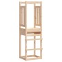 Solid pine wood play tower 53x46.5x169 cm by , Swings and play structures - Ref: Foro24-826577, Price: 97,27 €, Discount: %