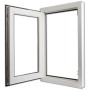 PVC tilt-and-turn triple glass window with right handle 600x1000 mm by , Windows - Ref: Foro24-141779, Price: 149,08 €, Disco...