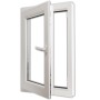 PVC tilt-and-turn triple glass window with right handle 600x1000 mm by , Windows - Ref: Foro24-141779, Price: 149,08 €, Disco...