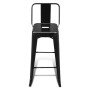 Kitchen stools 2 units of black steel by , Kitchen stools - Ref: Foro24-240929, Price: 150,99 €, Discount: %