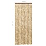 Beige and brown chenille mosquito net curtain 56x185 cm by , Mosquito nets for windows - Ref: Foro24-325448, Price: 35,78 €, ...