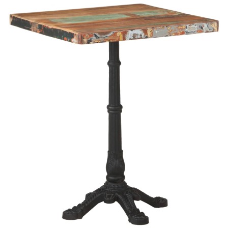 Recycled solid wood bistro table 60x60x76 cm by , Kitchen and dining tables - Ref: Foro24-321086, Price: 152,21 €, Discount: %