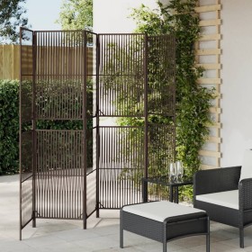 6-teiliger brauner Bildschirm aus synthetischem Rattan von , Raumteiler - Ref: Foro24-365385, Preis: 155,99 €, Rabatt: %