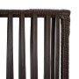 6-panel brown synthetic rattan screen by , Room dividers - Ref: Foro24-365385, Price: 155,99 €, Discount: %