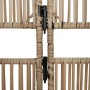 6-panel beige synthetic rattan screen by , Room dividers - Ref: Foro24-365387, Price: 155,17 €, Discount: %