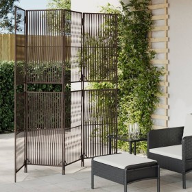 Brown synthetic rattan 4-panel screen by , Room dividers - Ref: Foro24-365393, Price: 114,99 €, Discount: %