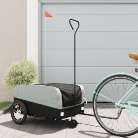 Bicycle trailer, black and gray iron, 45 kg by , Bicycle trailers - Ref: Foro24-94070, Price: 88,99 €, Discount: %