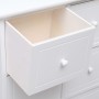 Auxiliary cabinet with 6 drawers made of white paulownia wood, measuring 60x30x75 cm. by vidaXL, Sideboards - Ref: Foro24-284...