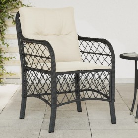 Garden armchairs with cushions 2 pcs black synthetic rattan by , Garden chairs - Ref: Foro24-365152, Price: 211,99 €, Discoun...