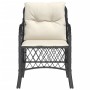 Garden armchairs with cushions 2 pcs black synthetic rattan by , Garden chairs - Ref: Foro24-365152, Price: 212,49 €, Discoun...