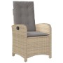 Sillones reclinables jardín y cojines beige mix 2 uds ratán PE de , Sillas de jardín - Ref: Foro24-365173, Precio: 264,72 €, ...