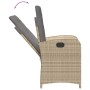 Sillones reclinables jardín y cojines beige mix 2 uds ratán PE de , Sillas de jardín - Ref: Foro24-365173, Precio: 264,72 €, ...