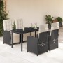 5-piece garden furniture set with black synthetic rattan cushions by , Garden sets - Ref: Foro24-3212524, Price: 723,12 €, Di...