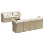 Gartensofa-Set mit beigen Kissen 8 Stück PE-Rattan von , Gartensets - Ref: Foro24-3249117, Preis: 533,99 €, Rabatt: %