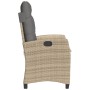 Sillones reclinables jardín y cojines beige mix 2 uds ratán PE de , Sillas de jardín - Ref: Foro24-365221, Precio: 247,99 €, ...