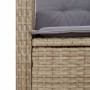 Reclining garden armchairs and beige mix cushions 2 units PE rattan by , Garden chairs - Ref: Foro24-365221, Price: 247,77 €,...