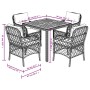 5-teiliges Gartenmöbel-Set mit Kissen synthetisches Rattan schwarz von , Gartensets - Ref: Foro24-3212037, Preis: 558,99 €, R...