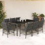 Set comedor jardín 9 pzas y cojines ratán sintético gris de , Conjuntos de jardín - Ref: Foro24-3212035, Precio: 955,25 €, De...