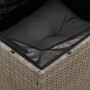 3-seater garden sofa with grey synthetic rattan cushions by , Outdoor sofas - Ref: Foro24-366139, Price: 163,37 €, Discount: %