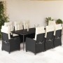 9-piece garden dining set with black synthetic rattan cushions by , Garden sets - Ref: Foro24-3212731, Price: 1,00 €, Discoun...