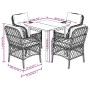 Set comedor de jardín 5 piezas con cojines ratán sintético gris de , Conjuntos de jardín - Ref: Foro24-3212132, Precio: 458,4...