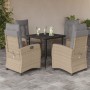 Set comedor de jardín 5 pzas con cojines ratán sintético beige de , Conjuntos de jardín - Ref: Foro24-3212823, Precio: 580,81...