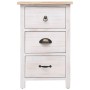 Auxiliary wooden cabinet made of paulownia wood 35x25x57 cm by vidaXL, Drawers - Ref: Foro24-284076, Price: 76,01 €, Discount: %