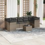 Set mit 8 Gartensofas und Kissen synthetisches Rattangrau von , Gartensets - Ref: Foro24-3249129, Preis: 518,10 €, Rabatt: %