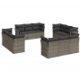 Set de sofás de jardín 12 pzas con cojines ratán sintético gris de , Conjuntos de jardín - Ref: Foro24-3249169, Precio: 810,9...