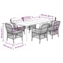 Set comedor de jardín 7 pzas con cojines ratán sintético beige de , Conjuntos de jardín - Ref: Foro24-3212164, Precio: 830,64...