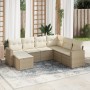 7-piece garden sofa set and beige synthetic rattan cushions by , Modular outdoor sofas - Ref: Foro24-3251635, Price: 552,30 €...