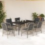 Set comedor jardín 7 pzas y cojines ratán sintético gris claro de , Conjuntos de jardín - Ref: Foro24-3212170, Precio: 700,46...