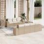 Set Gartensofas mit beigen Kissen 8 Stück PE Rattan von , Gartensets - Ref: Foro24-3257682, Preis: 700,82 €, Rabatt: %