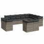 Garden sofa set 12 pieces with gray synthetic rattan cushions by , Garden sets - Ref: Foro24-3250369, Price: 840,55 €, Discou...