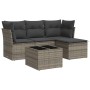 Set Gartensofas mit Kissen 5 Stück synthetisches Rattangrau von , Gartensets - Ref: Foro24-3249389, Preis: 303,64 €, Rabatt: %