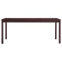 Dark brown pine wood dining table 180x90x73 cm by vidaXL, Kitchen and dining tables - Ref: Foro24-283407, Price: 127,69 €, Di...