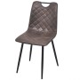 Dining chairs 2 units dark brown synthetic leather by , dining chairs - Ref: Foro24-243015, Price: 160,99 €, Discount: %