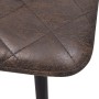 Dining chairs 2 units dark brown synthetic leather by , dining chairs - Ref: Foro24-243015, Price: 160,99 €, Discount: %